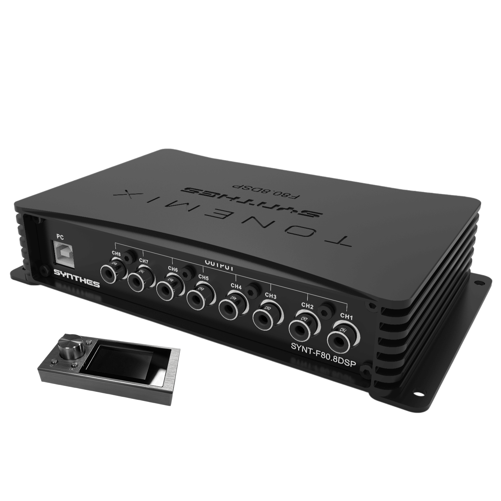 Tonemix SYNT-F80.8DSP /автомобильный  звуковой процессор с усилителем 4*80 Вт, BT, USB проигрыватель, Контроллер DRC/