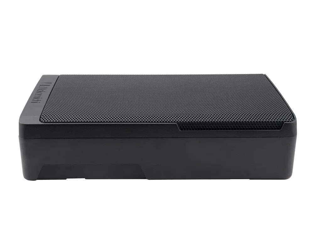 Nakamichi NBF25.0A, 10" активный плоский сабвуфер, алюм. корпус, 150W номин мощность, 900W макс мощн