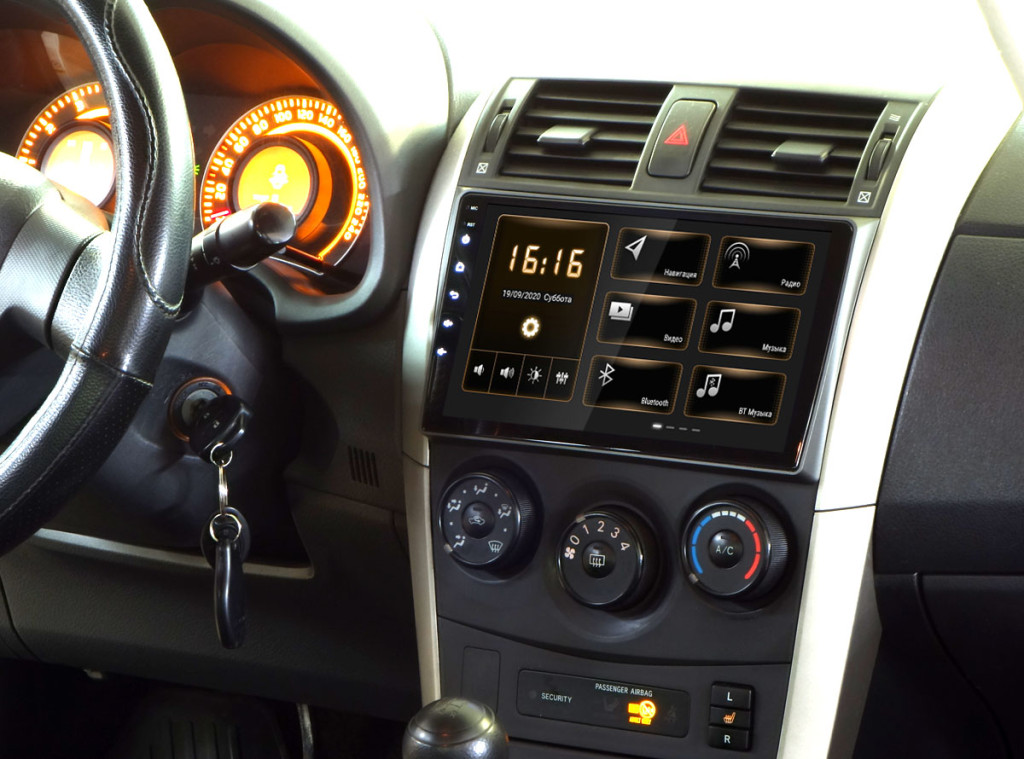 Рамка для UMS  TOYOTA Corolla 2007-2012 (тип1), 9"