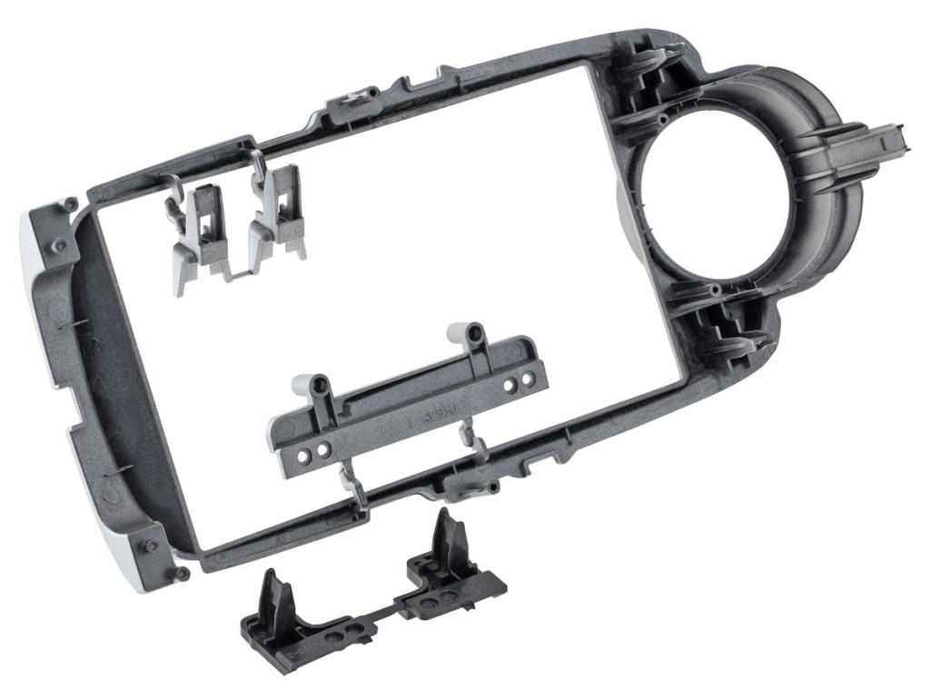 Рамка для UMS  TOYOTA Yaris 2010-2014, 9" Silver