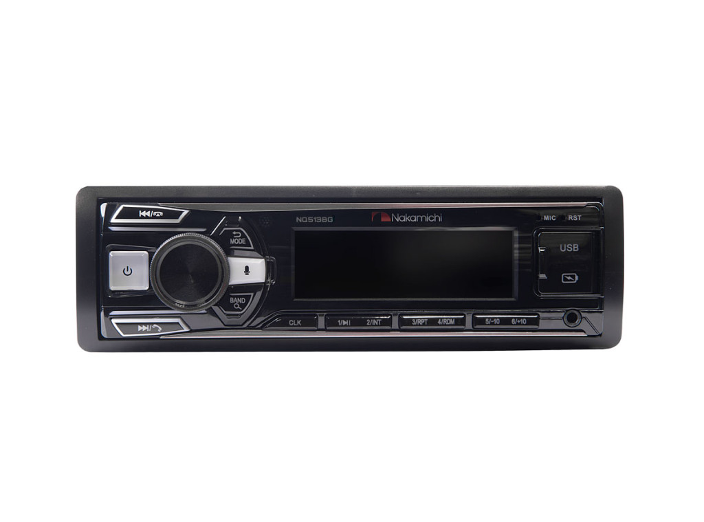 Nakamichi NQ513BG/ 1 din медиа-ресивер, USB, AUX, ВТ, ПДУ, 4*50 Вт, зел./