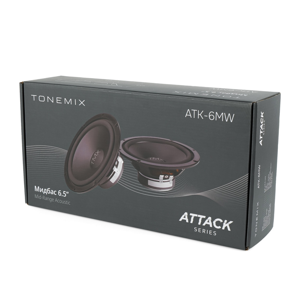 Tonemix ATK-6MW / НЧ/СЧ-динамик 6,5" (165 мм), RMS 80 Вт, 4 Ом