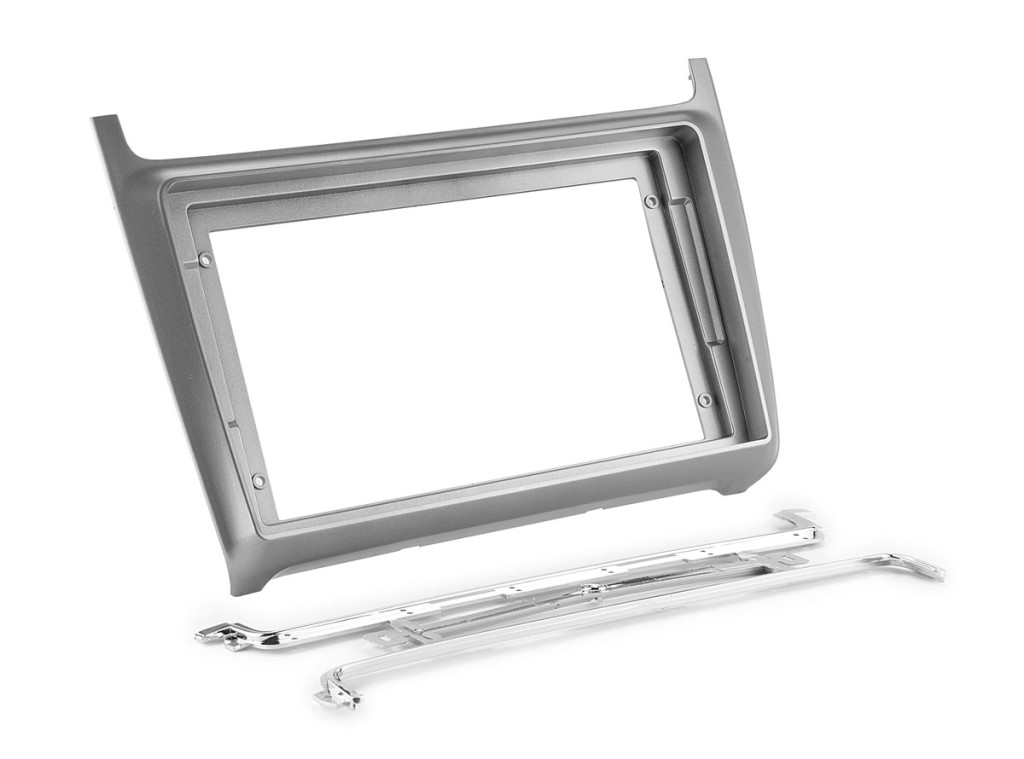 Рамка для UMS  VW Polo 2014-2019 SILVER, 9"