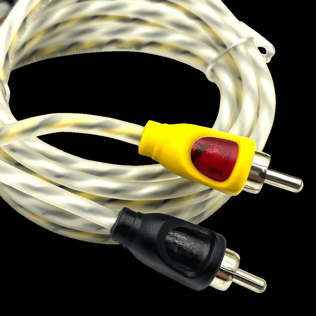 SWAT SIE-210 межблочный кабель 2RCA-2RCA, 1.0 метров, витая пара, медь