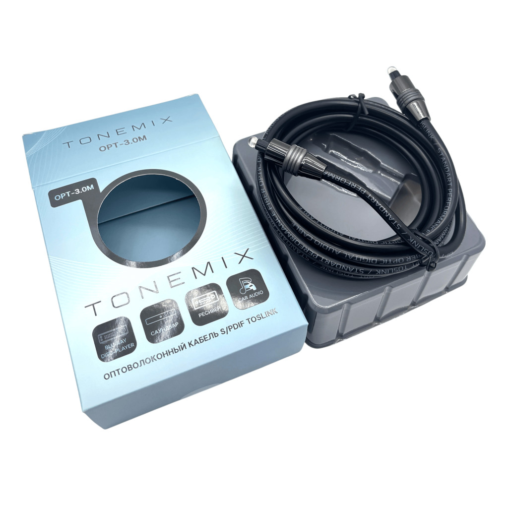 Tonemix OPT-3.0M оптический кабель Toslink-Toslink, 3.0 метра, Optical Cable