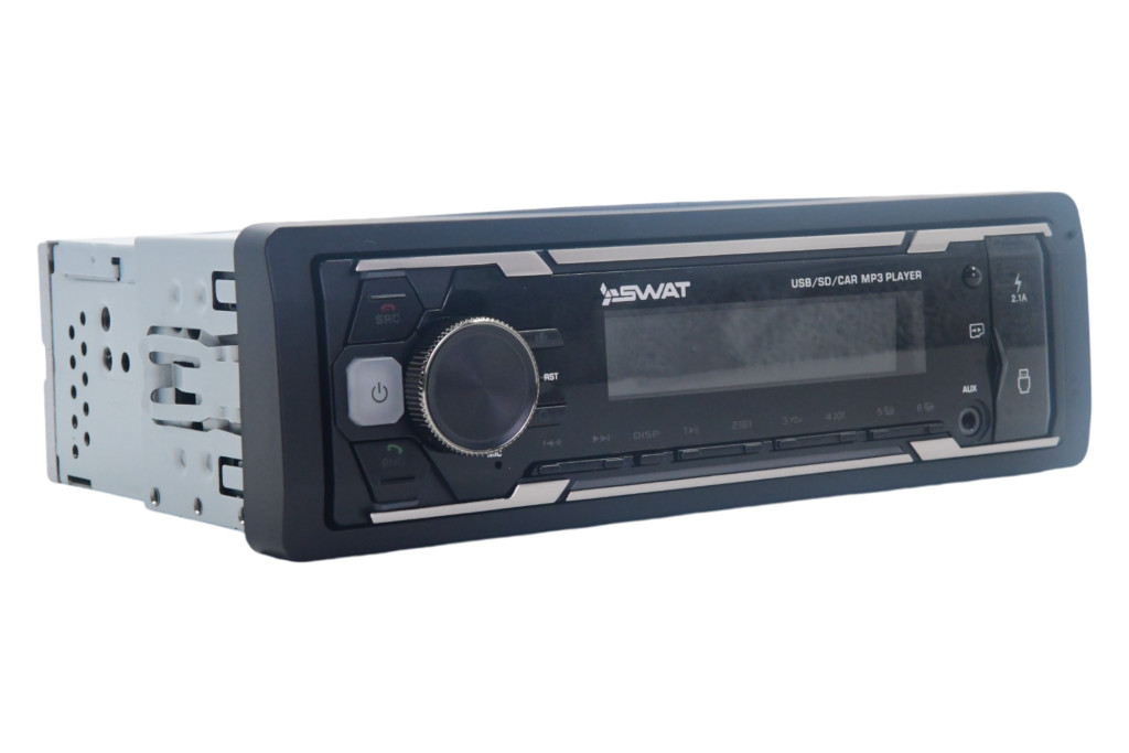 SWAT WX-2102UB/Автомобильный 1 din медиа-ресивер 4х50 Вт, MP3, USB, SD, BT мультицветная подсветка