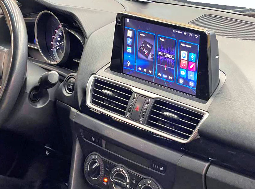 Рамка для UMS  MAZDA 3, Axela 2014+, 9" (Джойстик в комплекте)