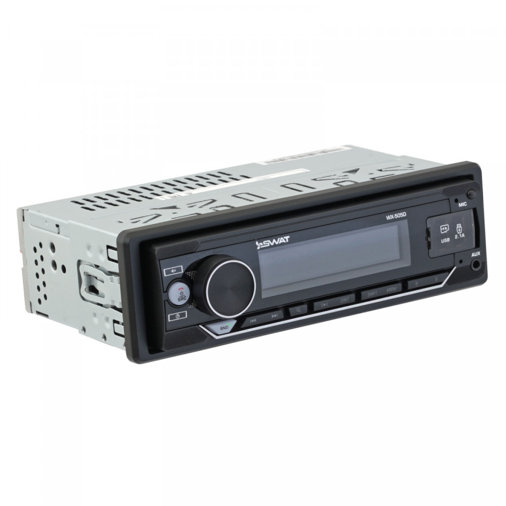 SWAT  WX-505D/Автомобильный 1 din медиа ресивер 4х50 Вт, MP3, 2*USB, DSP, SD, BT/