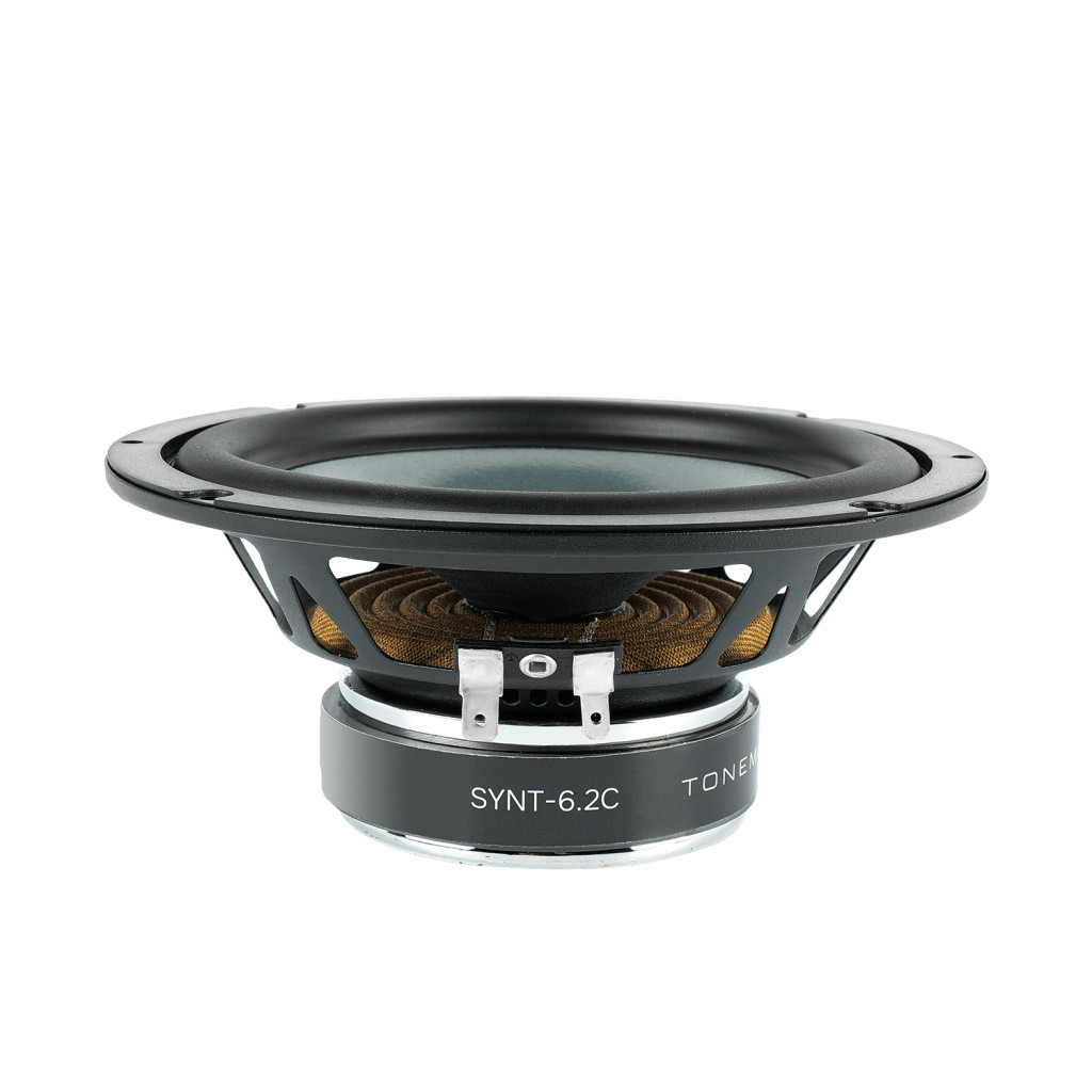 Tonemix SYNT-6.2C / 2-x полосная компонентная акустика, НЧ/СЧ-динамик 6,5" (165 мм), ВЧ-динамик 1,0" (25,4 мм) шелк, RMS 100 Вт, 4 Ом 