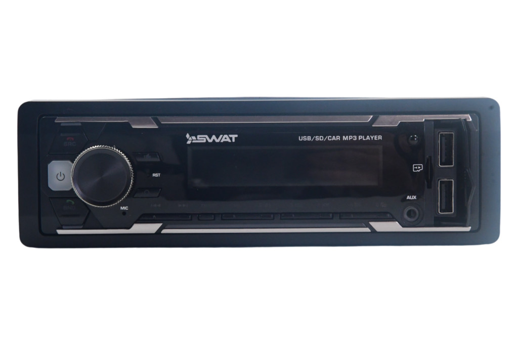 SWAT WX-2102UB/Автомобильный 1 din медиа-ресивер 4х50 Вт, MP3, USB, SD, BT мультицветная подсветка