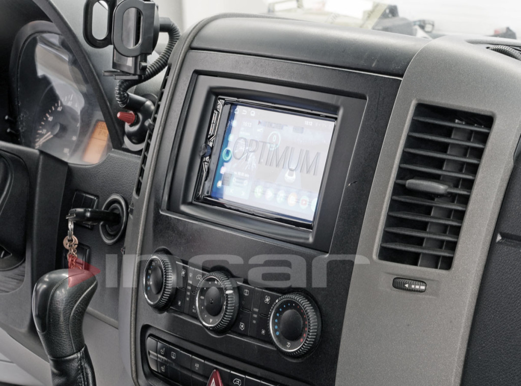 Рамка  MERCEDES A/B (W169), Sprinter 06+ 2din (крепеж)