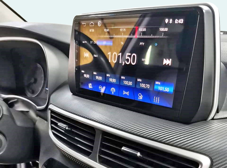 Рамка для UMS  HYUNDAI Tucson 2018-2020, 9" (металлический кронштейн)
