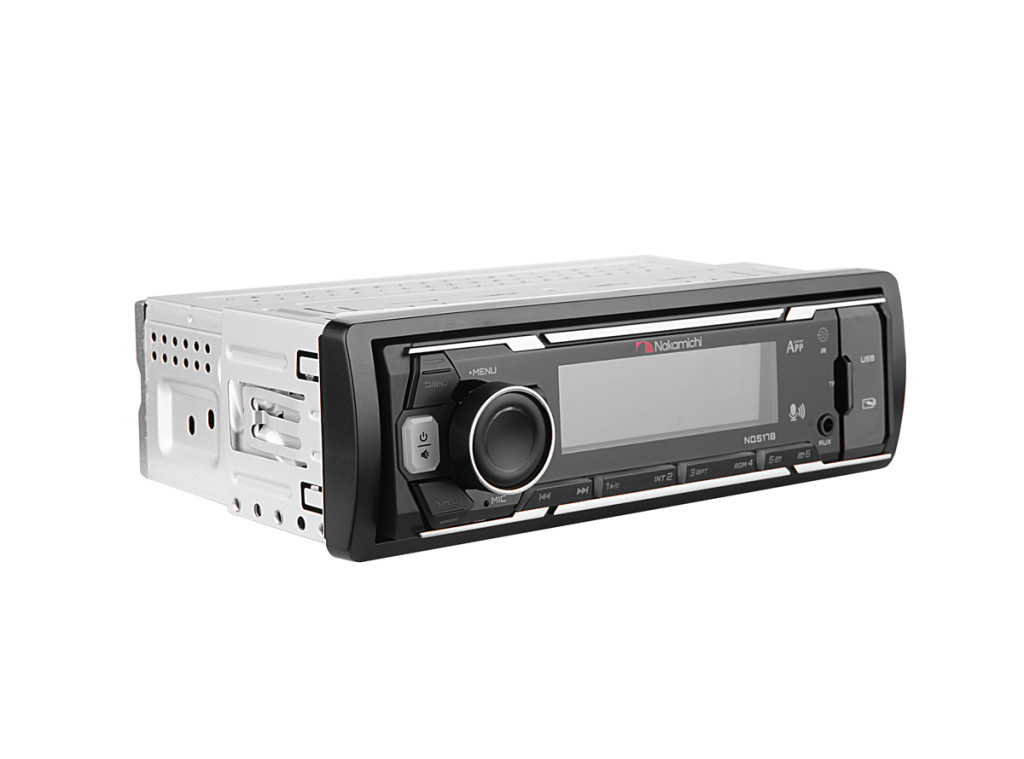 Nakamichi NQ517B/ 1 din медиа-ресивер, USB, AUX, ВТ, 4*50 Вт, мультицветная/