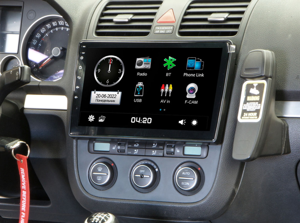 Рамка для UMS  VW Golf 5, Polo new, Amarok, Touran, Jetta, Passat B6, B7, Caddy, Tiguan, 10" (тип1)