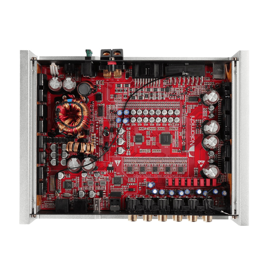 Nakamichi FDSK530A PRO  Автомобильный процессор-усилитель звука с кабелем питания, BT, Optic IN