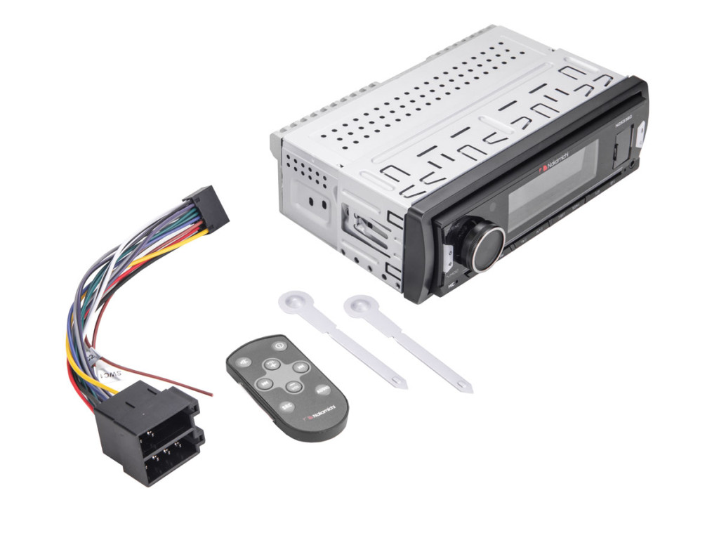 Nakamichi NQ533BD/ 1 DIN медиа-ресивер, USB, AUX, ВТ, 4*50 Вт, DSP, 7RCA, 7 цветов./