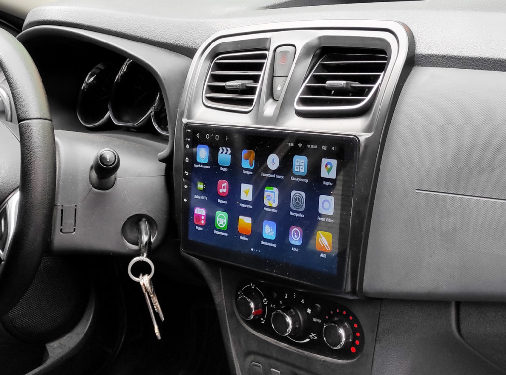 Рамка для UMS  RENAULT Logan 2013+, Sandero 2012+, 9"