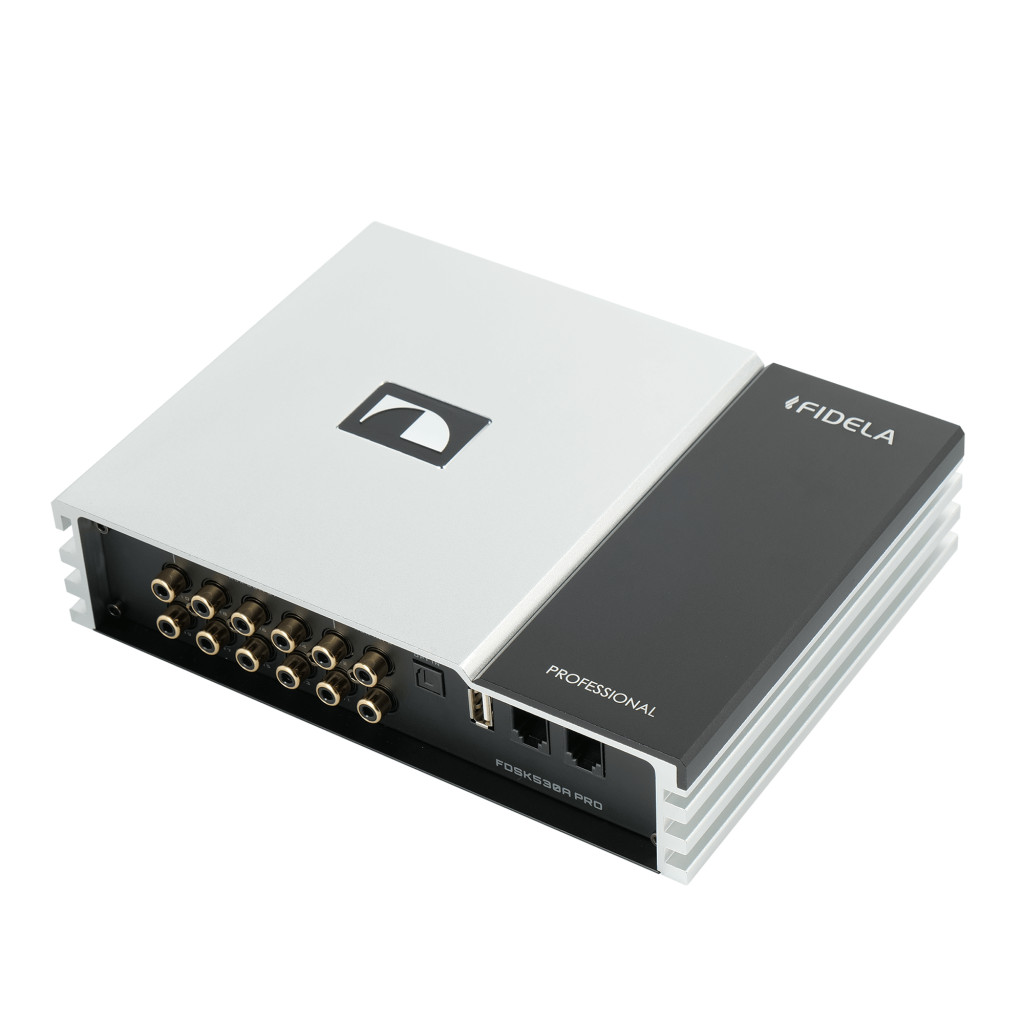 Nakamichi FDSK530A PRO  Автомобильный процессор-усилитель звука с кабелем питания, BT, Optic IN