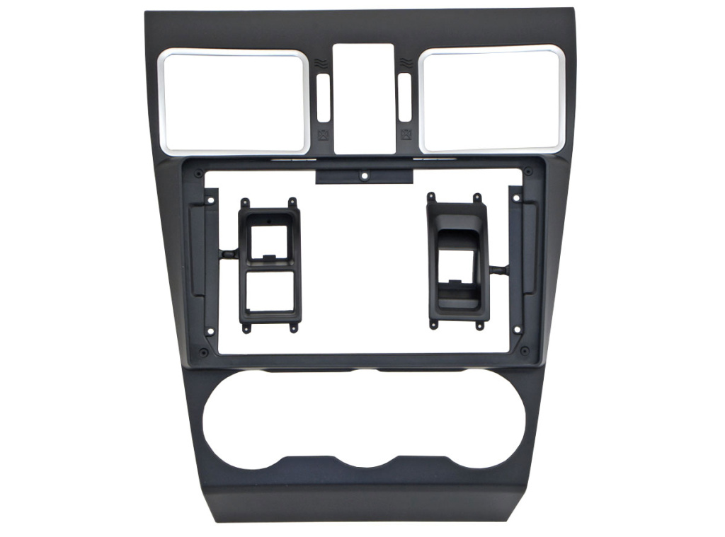Рамка для UMS  SUBARU Forester 2015-2018 XV, Impreza 2014-2016, 9" (две вставки аварийки)