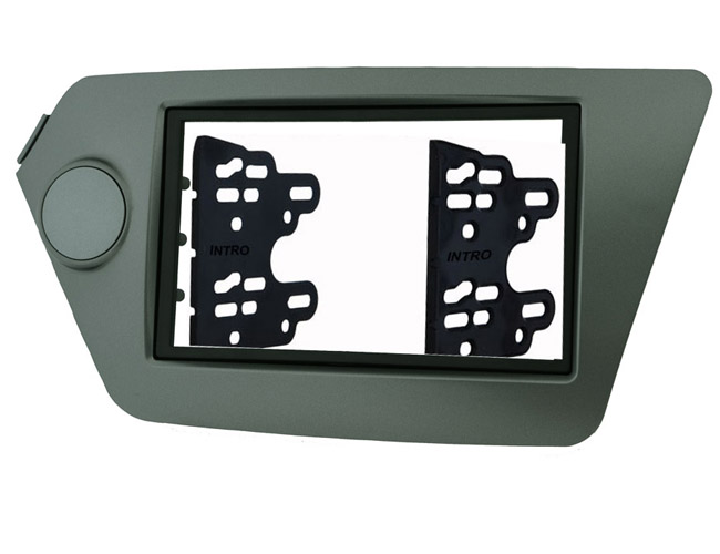 Рамка  KIA Rio 11-17 2din (крепеж) Cерая