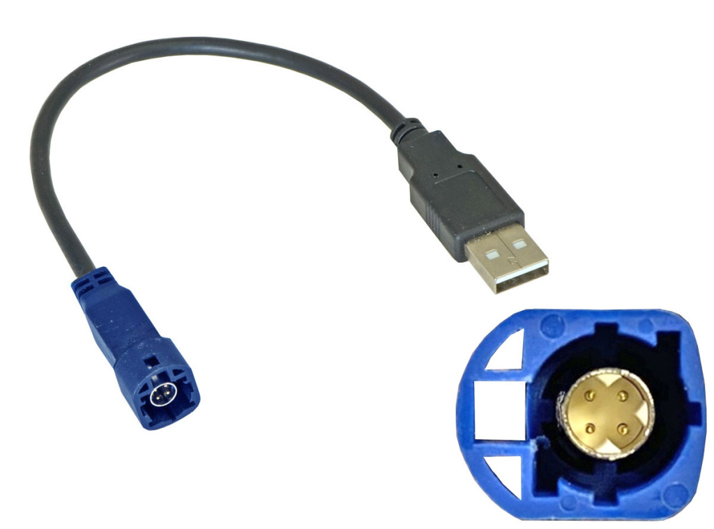 USB-переходник CITROEN, PEUGEOT для подключения магнитолы INCAR к штатному разъему USB