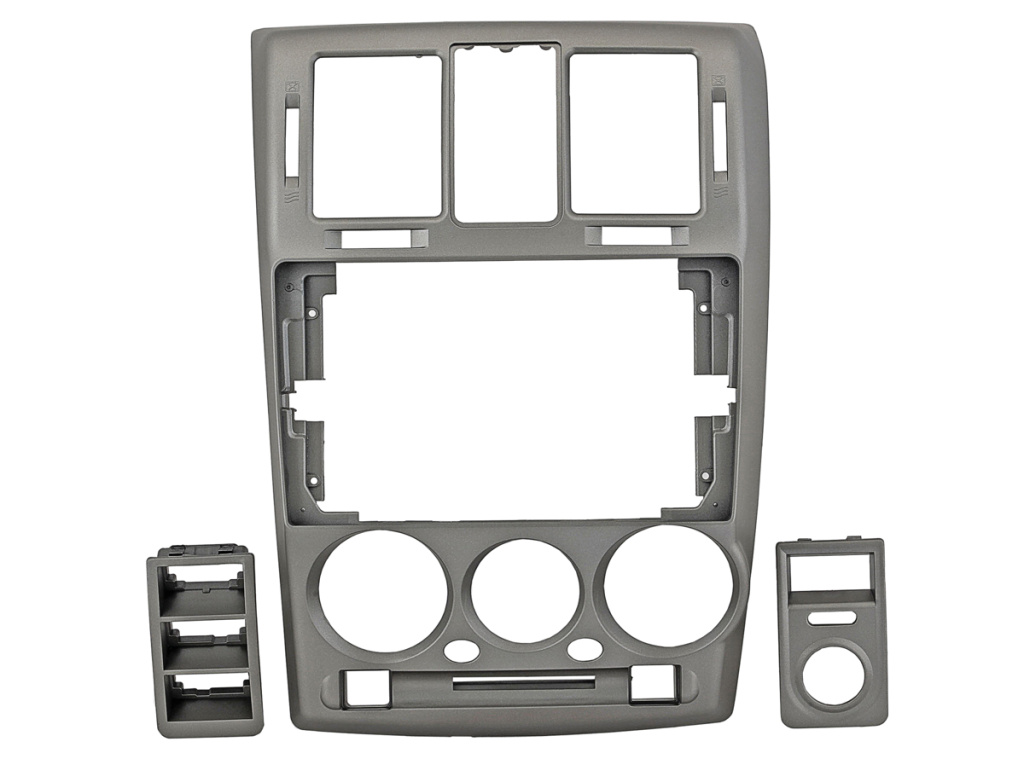 Рамка для UMS  HYUNDAI Getz 2002-2011, 9" (консоль) левый руль SILVER