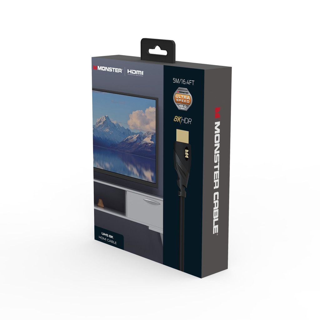 Monster Cable Essentials, HDMI кабель, 8K, UHS, 5m