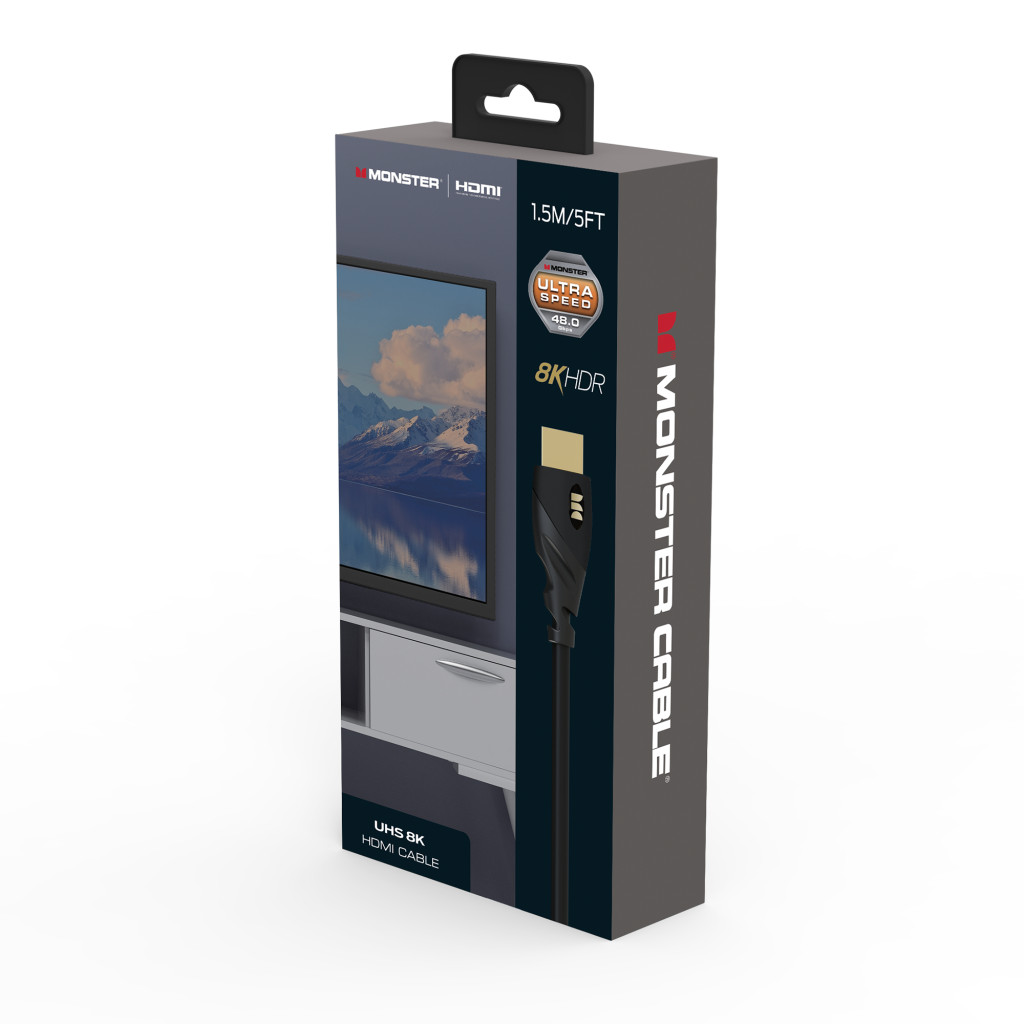 Monster Cable Essentials, HDMI кабель, 8K, UHS, 1.5m