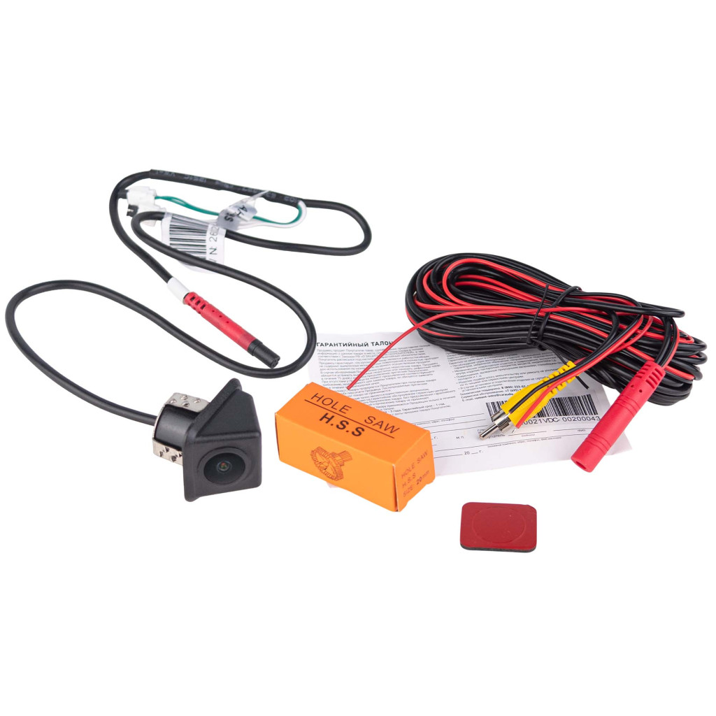 Camera .VDC-002 / INCAR универсальная AHD/CVBS камера 1080P(1920х1080), угол 170°, 4 pin connector, уст.диам. 20 мм,  DC 6V-12V