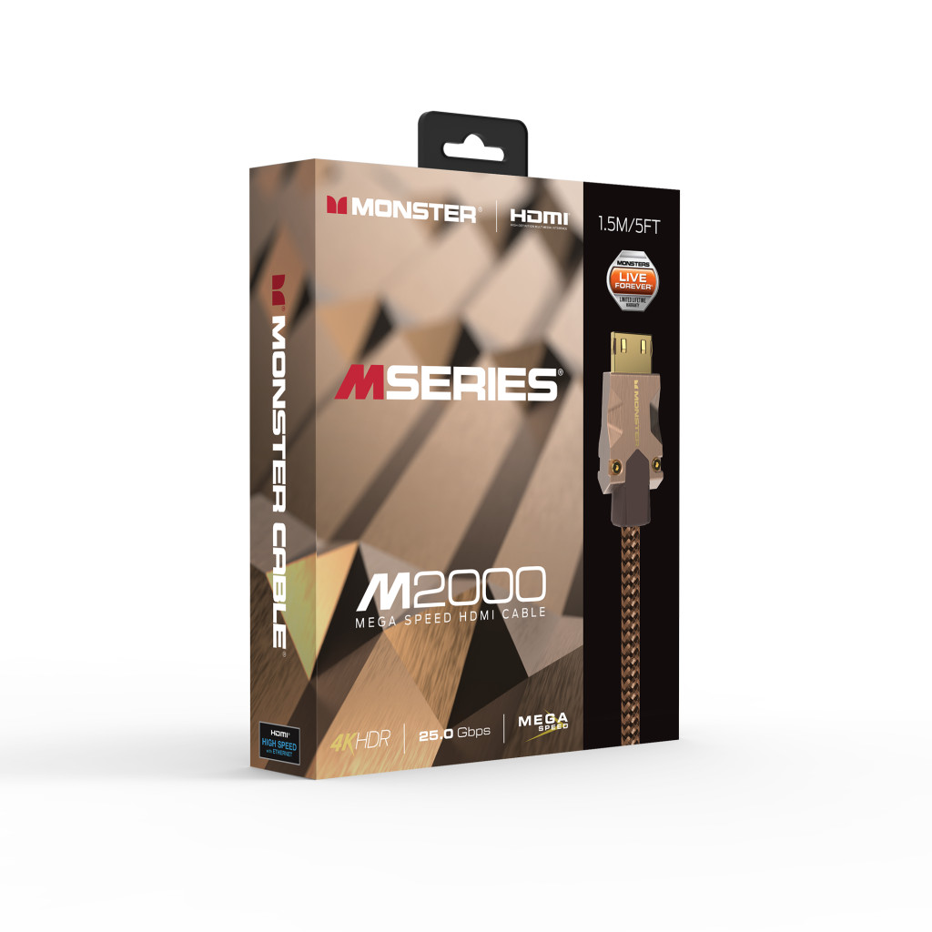 Monster Cable Mseries M2000, HDMI кабель, 4K, UHD, 1.5m