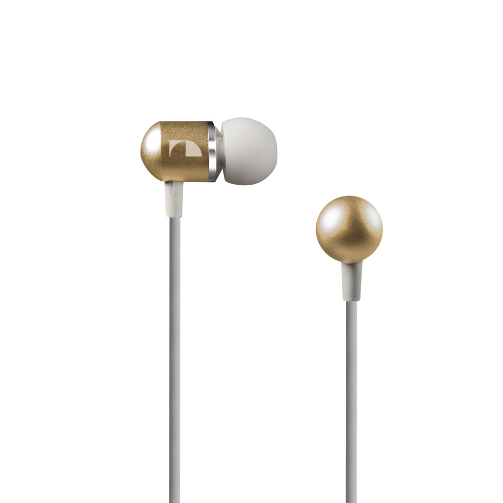 Nakamichi CE200(GD), проводные наушники-гарнитура (золотистый)