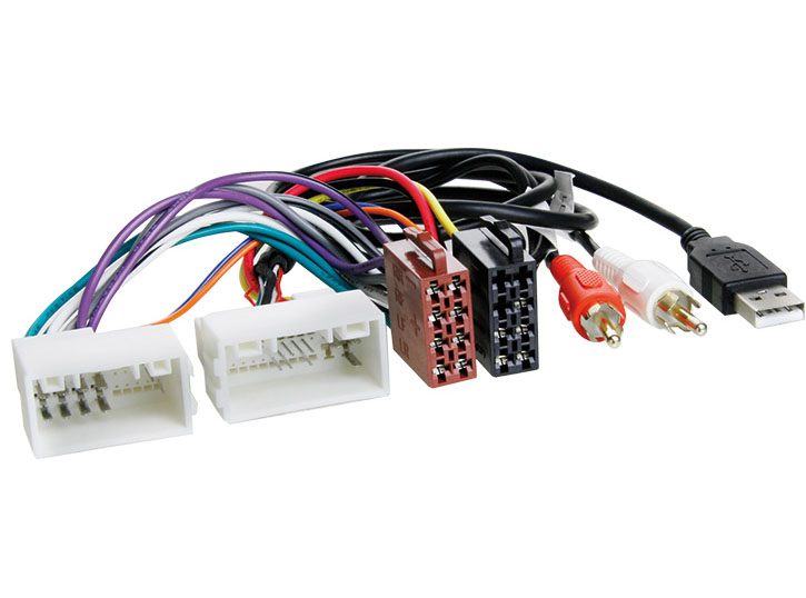 ISO Hyundai IX-35, Solaris, KIA Sportage 10+ (AUX+USB)