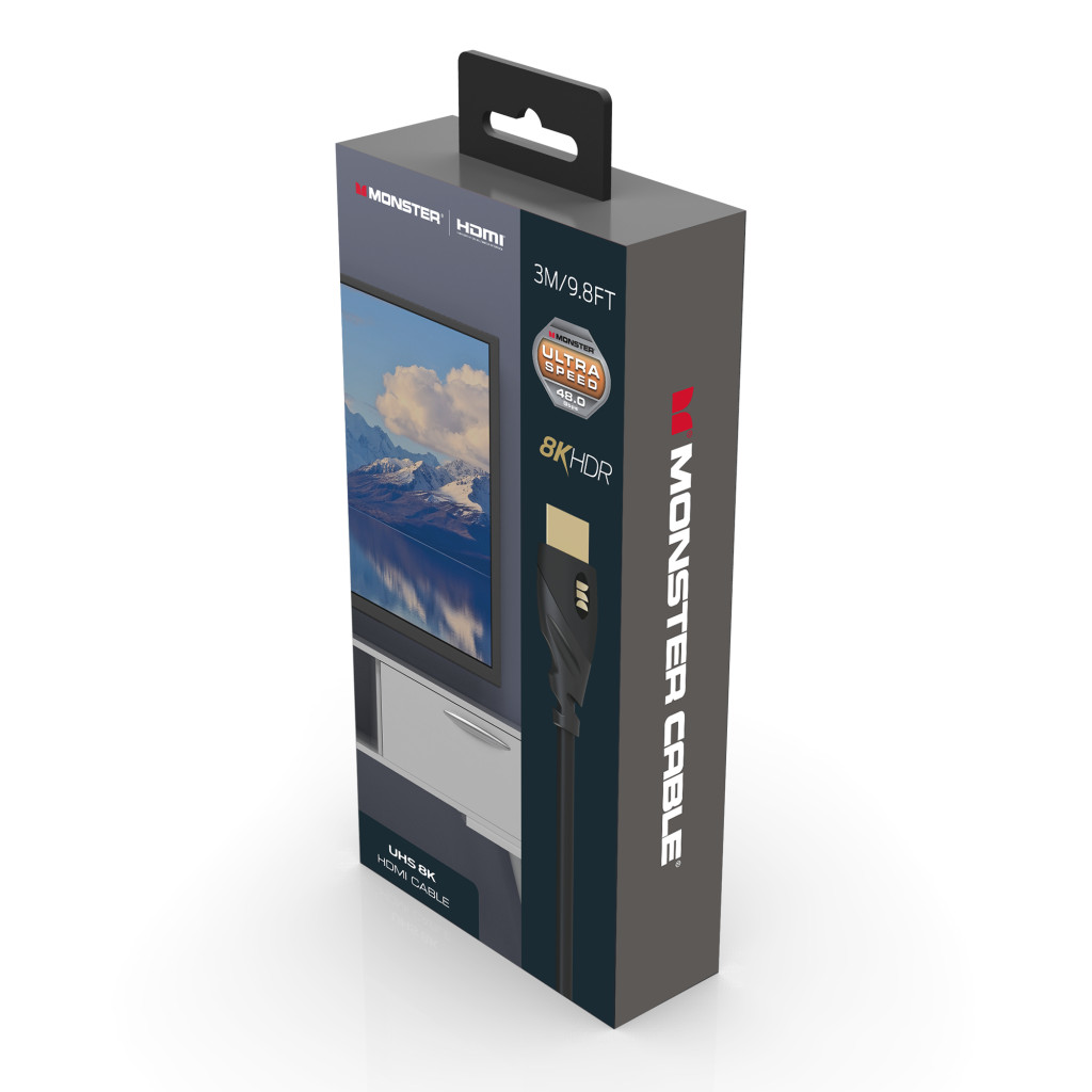 Monster Cable Essentials, HDMI кабель, 8K, UHS, 3m