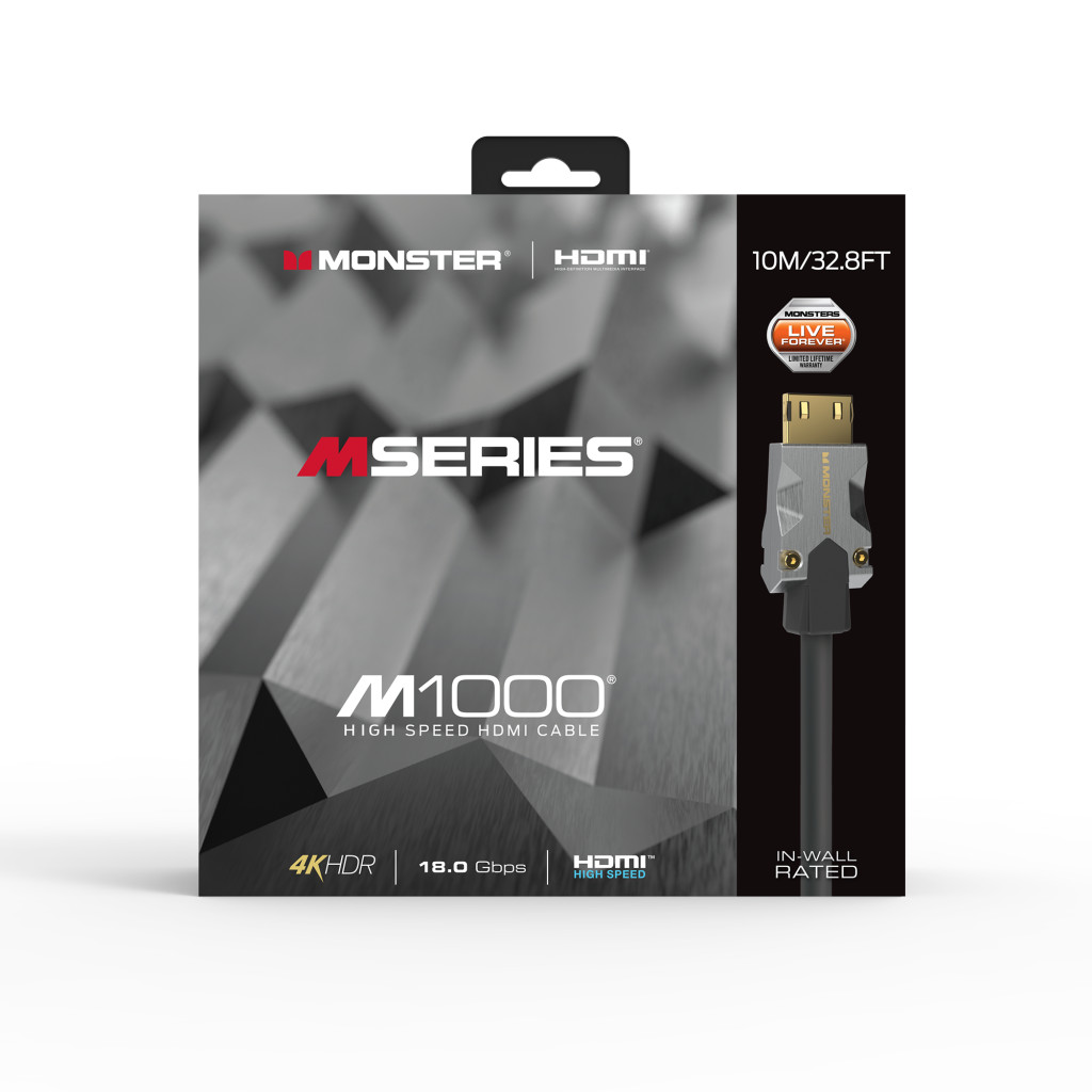 Monster Cable Mseries M1000, HDMI кабель, 4K, UHD, 10m