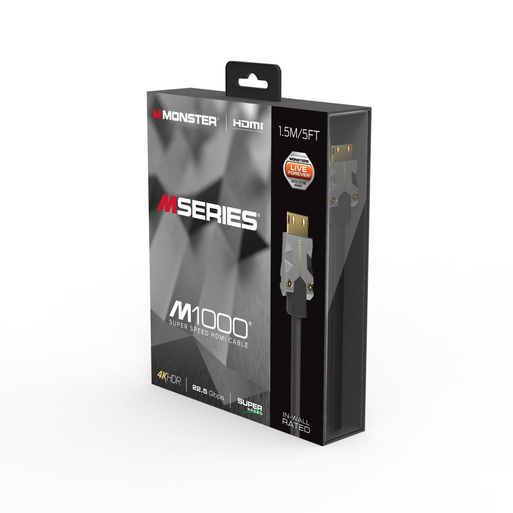 Monster Cable Mseries M1000, HDMI кабель, 4K, UHD, 1.5m