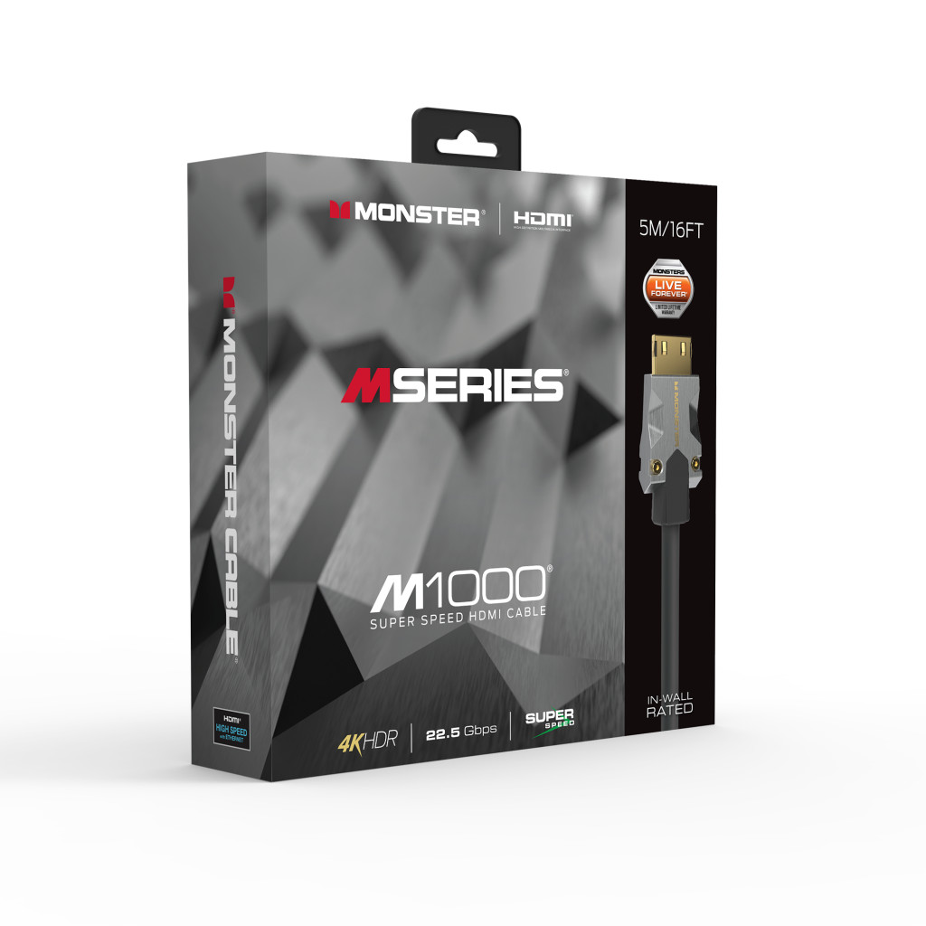 Monster Cable Mseries M1000, HDMI кабель, 4K, UHD, 5m