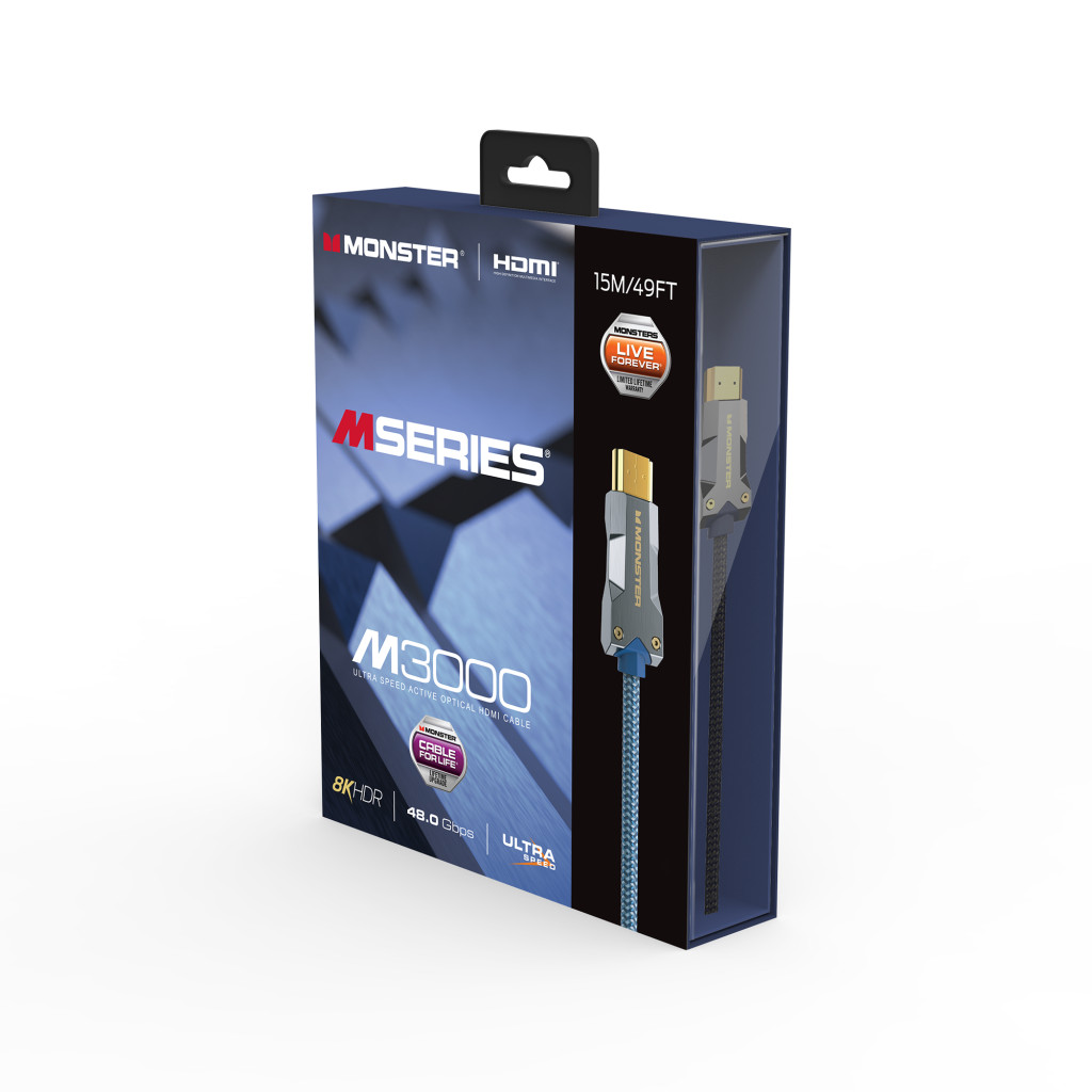 Monster Cable Mseries M3000, HDMI кабель, 8K, UHS, AOC, 15m