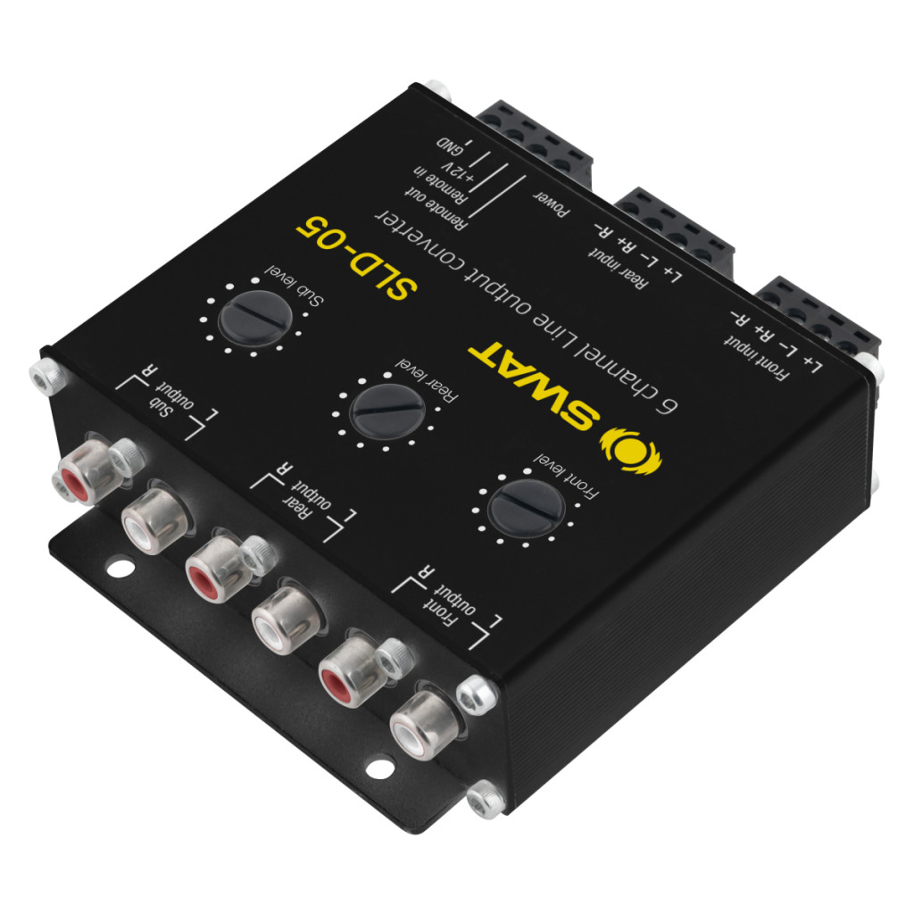 SWAT преобразователь уровня сигнала активный 6-канальный HI-LOW с регулировкой коэффициента усиления