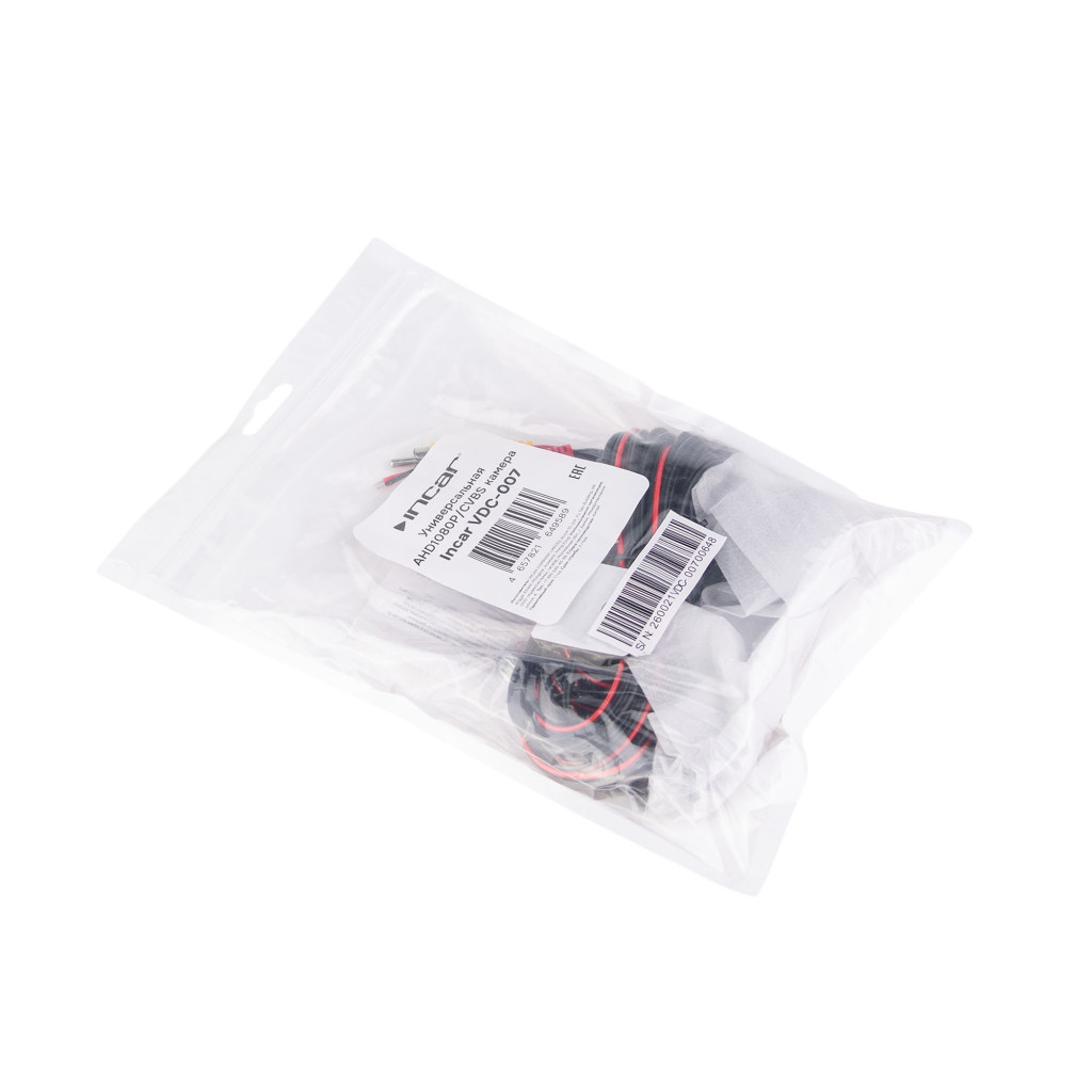 Camera .VDC-007 / INCAR универсальная AHD/CVBS камера 1080P(1920х1080), угол 170°, 4 pin connector, DC 6V-12V