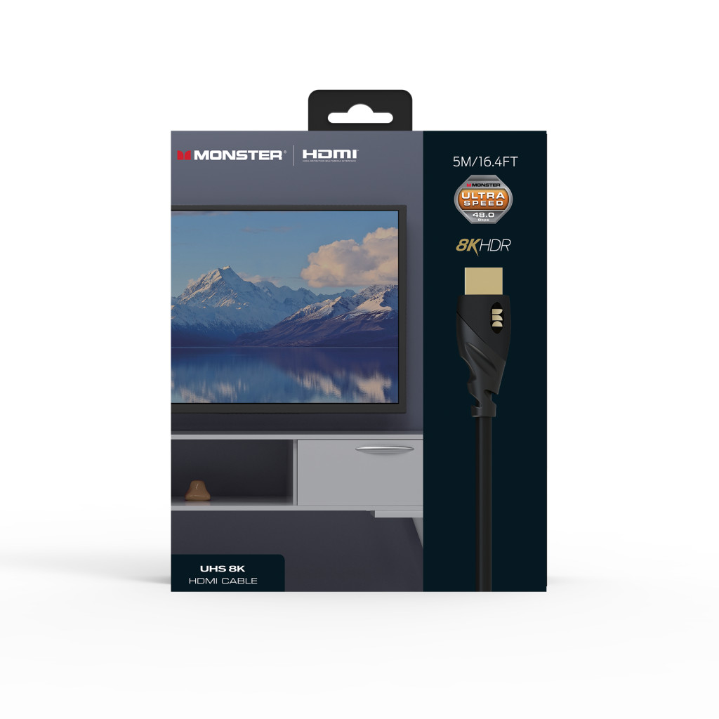 Monster Cable Essentials, HDMI кабель, 8K, UHS, 5m