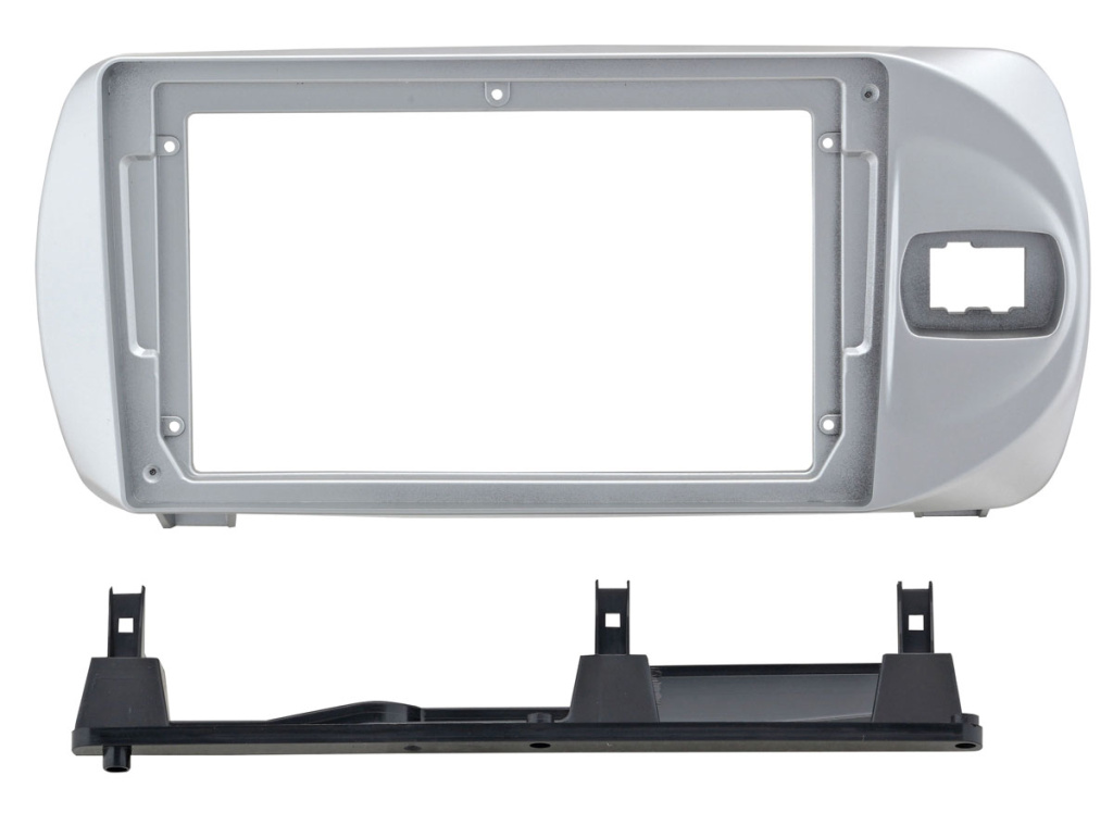 Рамка для UMS  TOYOTA Vitz 2015 - 2020, 9" SILVER