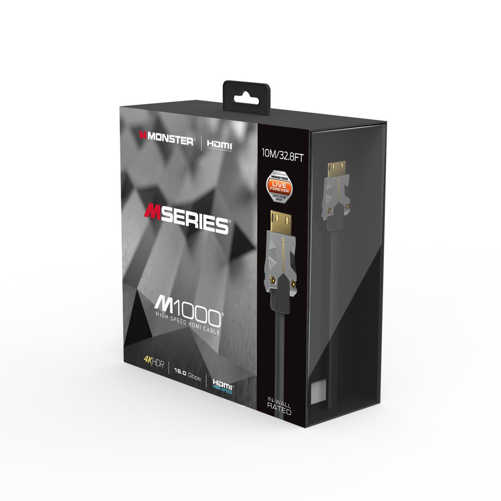 Monster Cable Mseries M1000, HDMI кабель, 4K, UHD, 10m