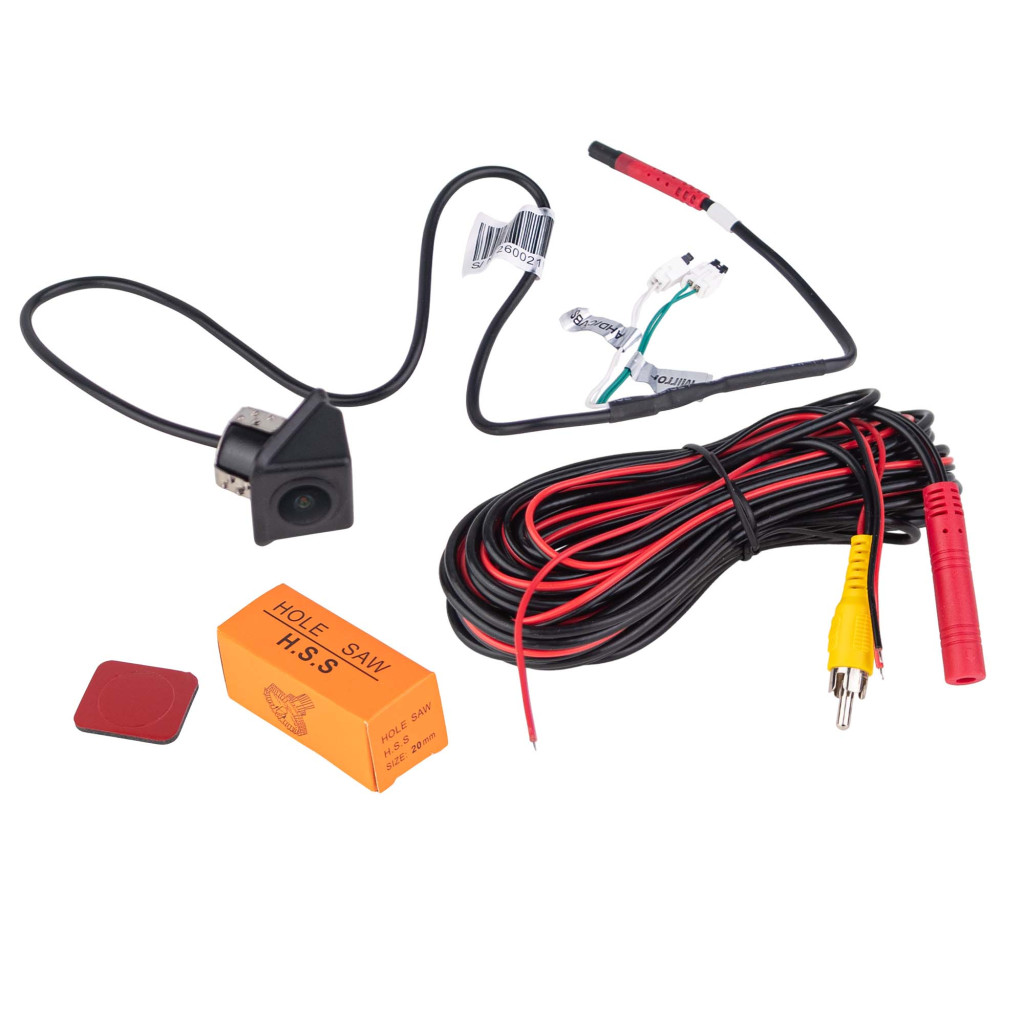 Camera .VDC-002 / INCAR универсальная AHD/CVBS камера 1080P(1920х1080), угол 170°, 4 pin connector, уст.диам. 20 мм,  DC 6V-12V
