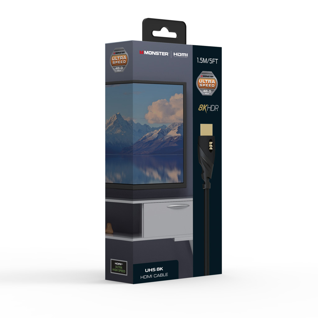 Monster Cable Essentials, HDMI кабель, 8K, UHS, 1.5m