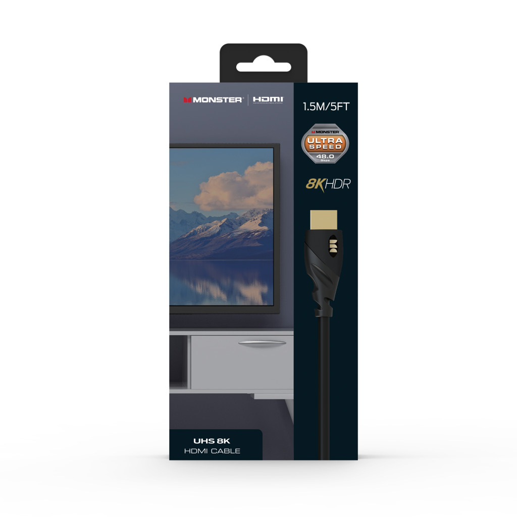Monster Cable Essentials, HDMI кабель, 8K, UHS, 1.5m