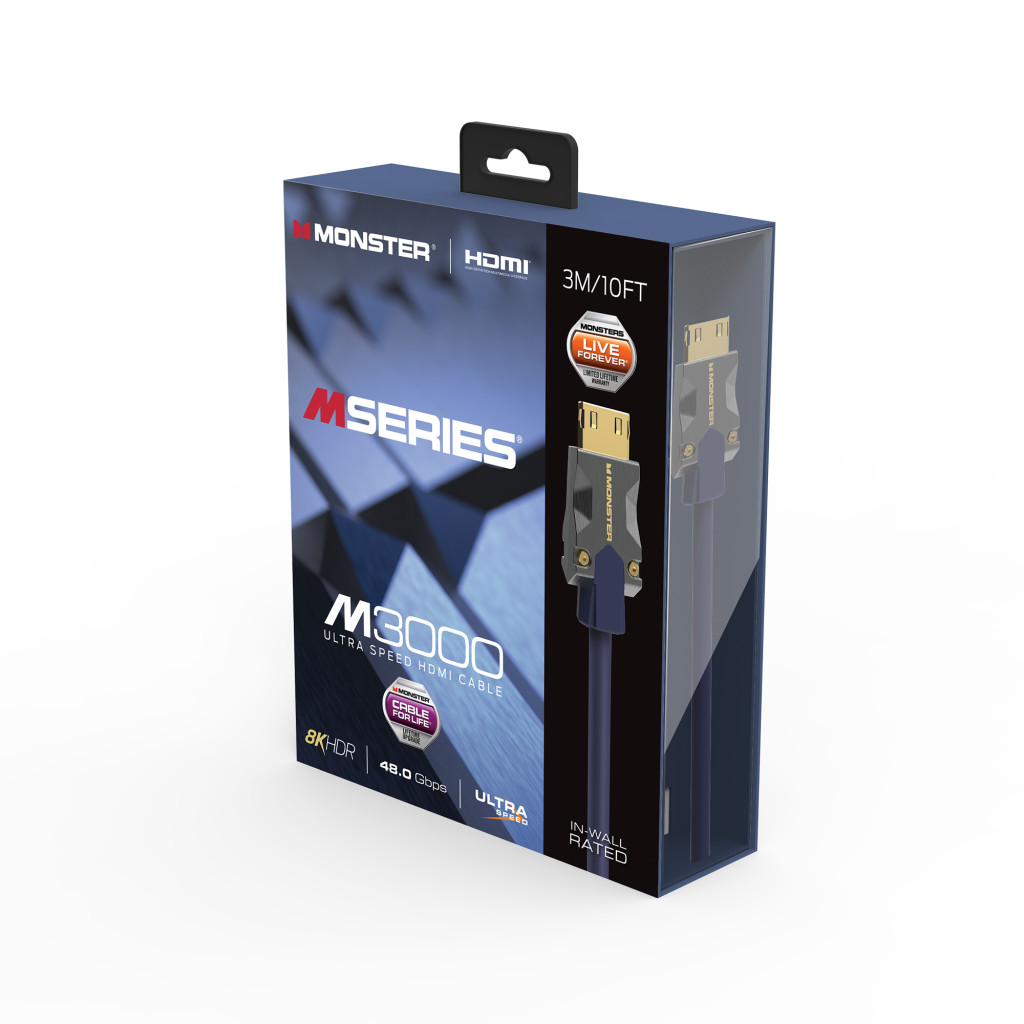 Monster Cable Mseries M3000, HDMI кабель, 8K, UHS, 3m