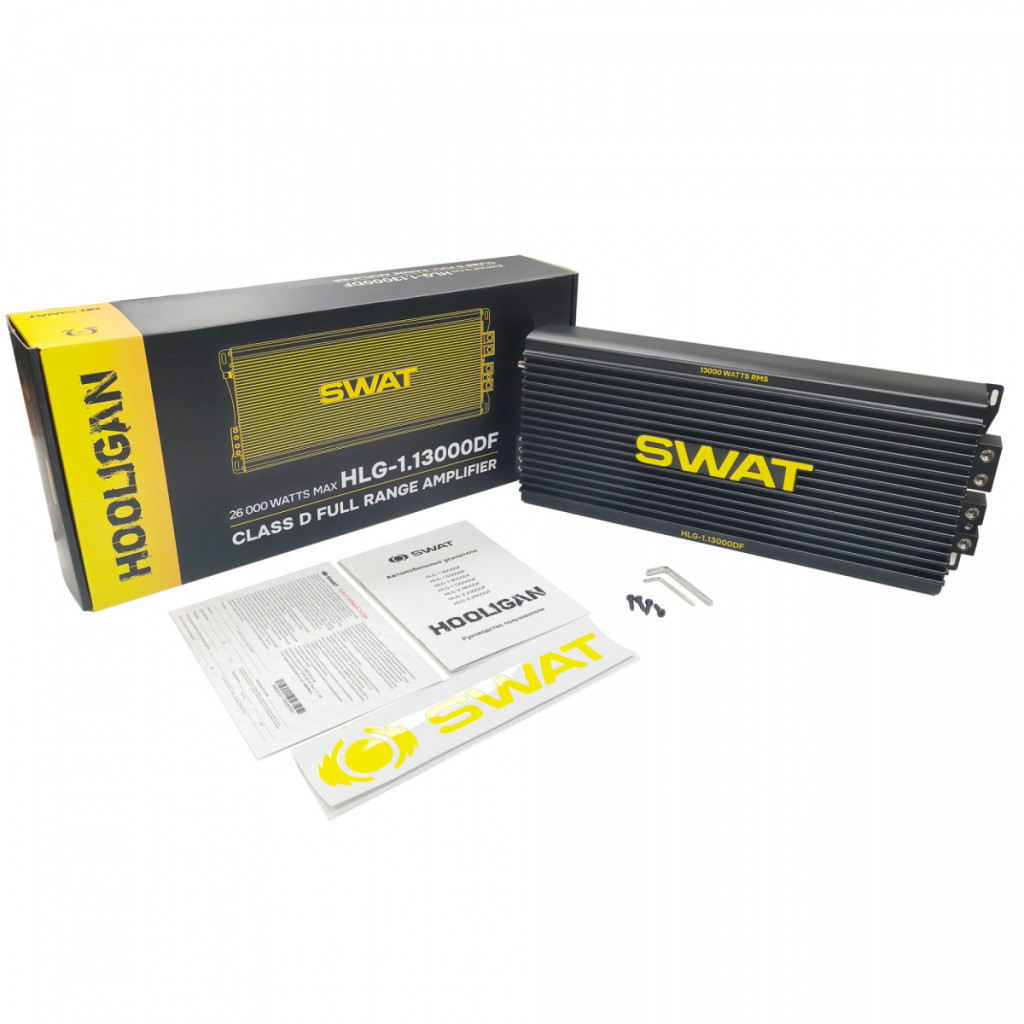 SWAT HLG-1.13000DF/ Усилитель цифровой, широкополосный,  1*13000 Вт (class D)/
