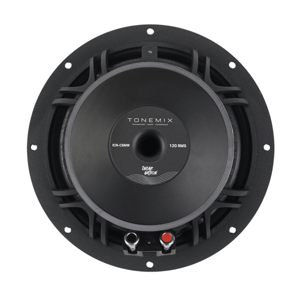 Tonemix ICN-6.2P-Carbon / 2-x полосная компонентная акустика, НЧ/СЧ-динамик 6,5" (165 мм), ВЧ-динамик 1,06" (27 мм) шелк, RMS 100 Вт, 4 Ом