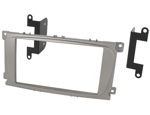 Набор для FORD Focus2sony (2007-2011), Mondeo (2007-2013), S-Max I(2006-2015), Рамка 2din silver (крепеж) + ISO разъем + ANT переходник